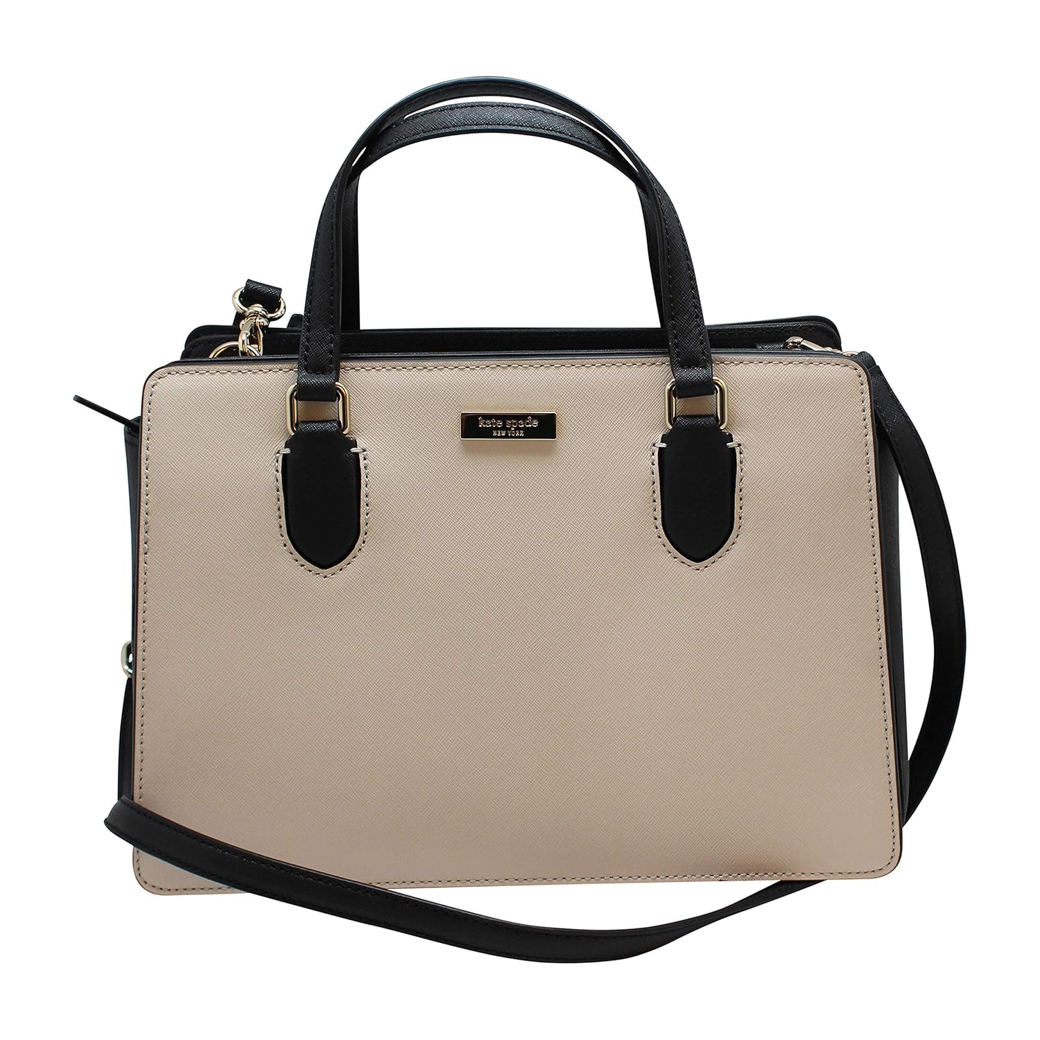 kate spade new york reese laurel way 女式 saffiano 皮革包(深灰款